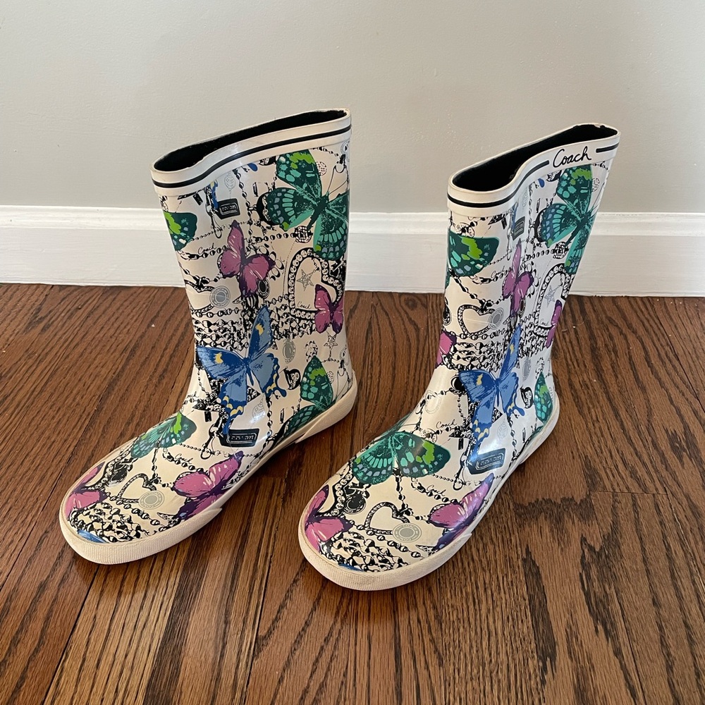 Coach Ursula Rain Boot size 7